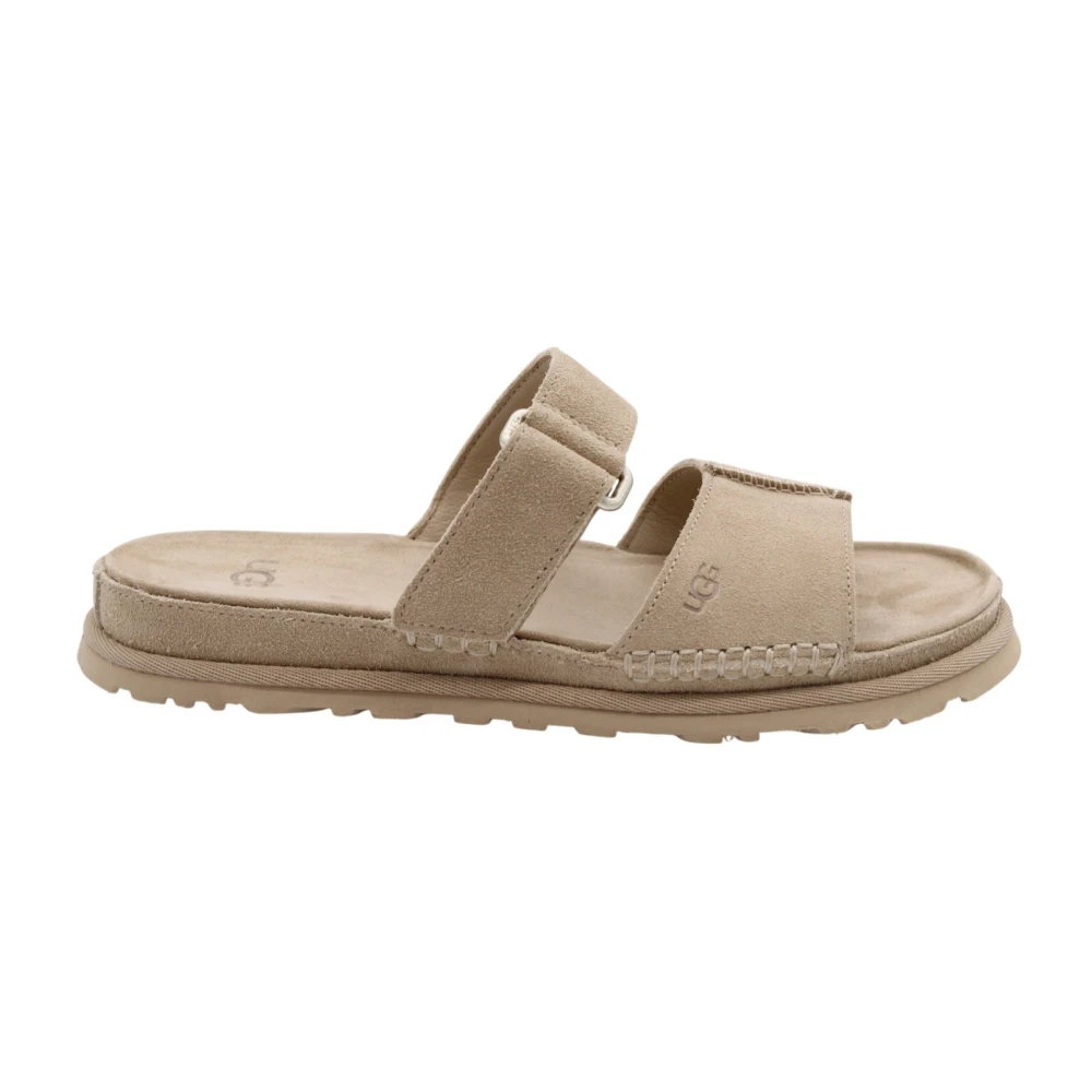 Ugg Women's Beige Goldengaze Slide - Sliders - 5 Uk - Shoes