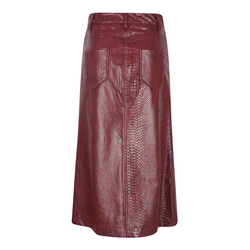 True Royal Bordeaux Rok Samenstelling Gemaakt in Albanië Red Dames