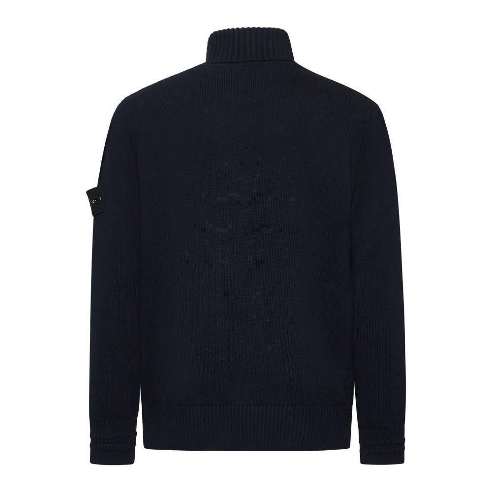 Stone Island Blauwe Sweaters voor Mannen Blue Heren