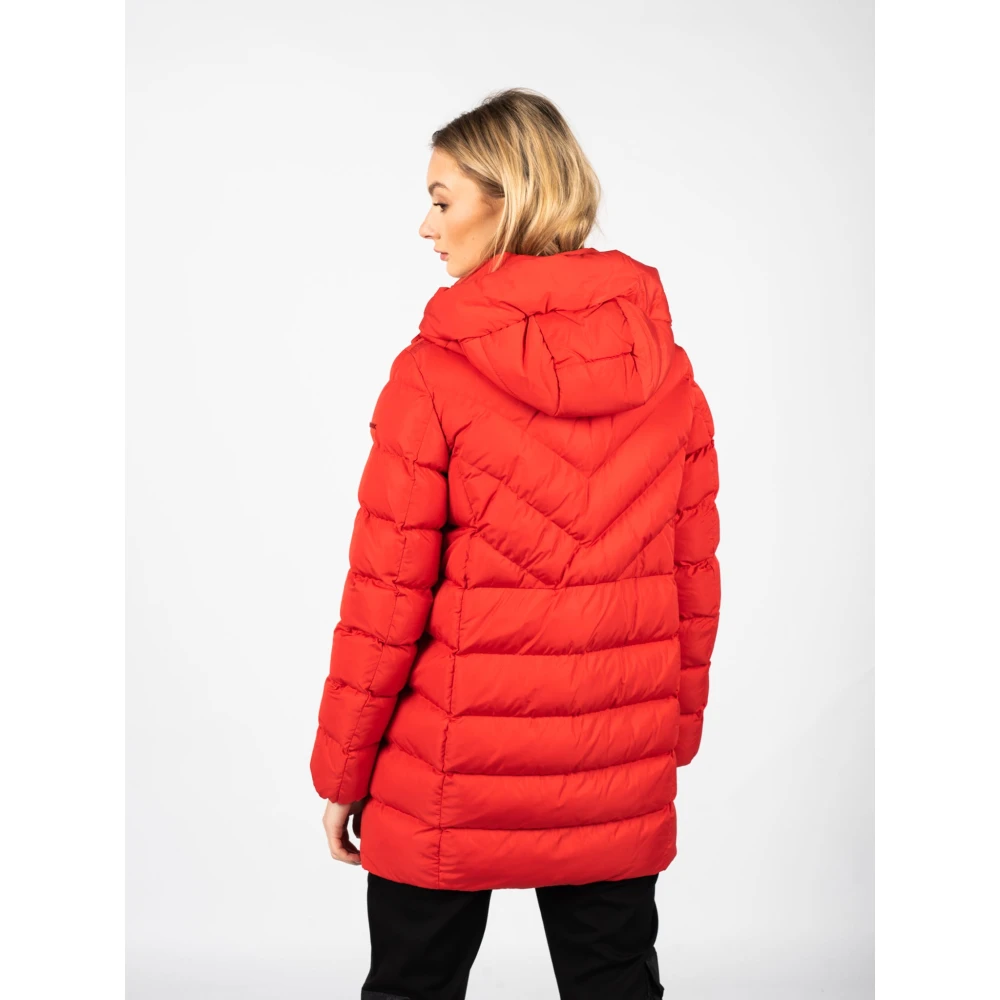 Geox Moderne Hoodie Jas Red Dames