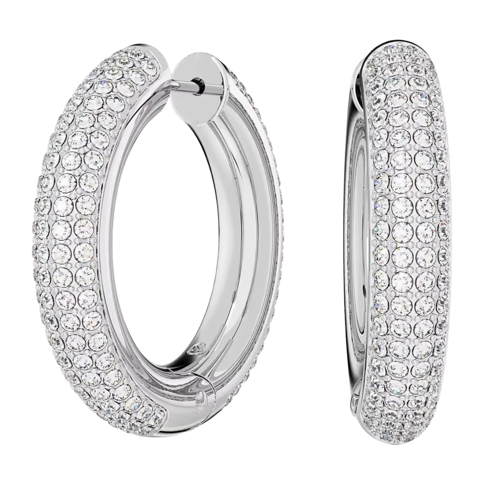 Swarovski Women's White Earrings Hoops Dextera 5651392