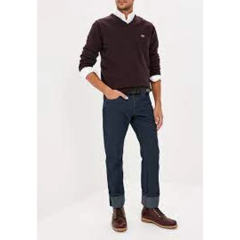 Lacoste Bruine Pullover Sweater Herfst-Winter Brown Heren