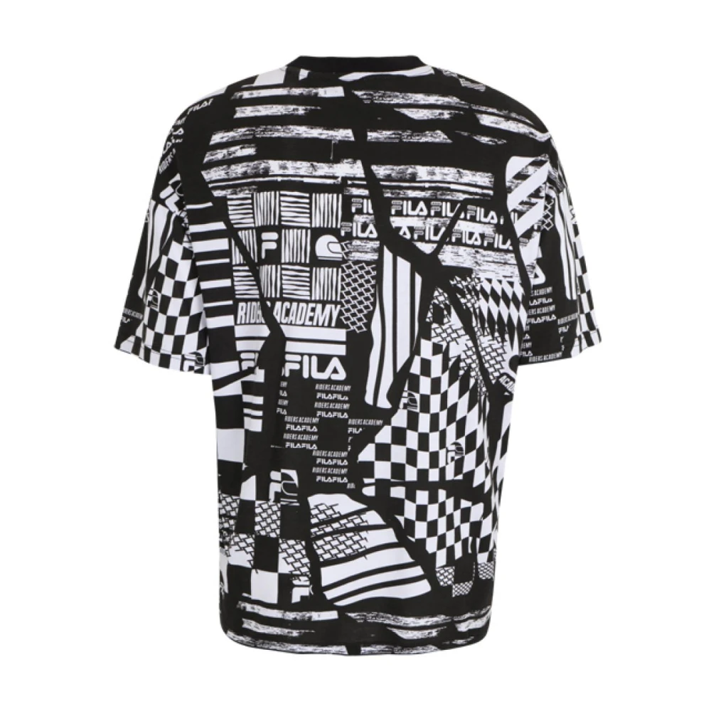 Fila Katoenen Oversized T-shirt Black Heren