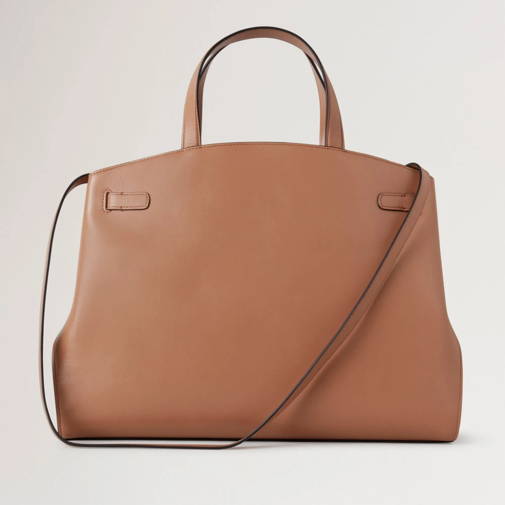 Mulberry Pimlico Tote Sable High Gloss Leather Brown Dames