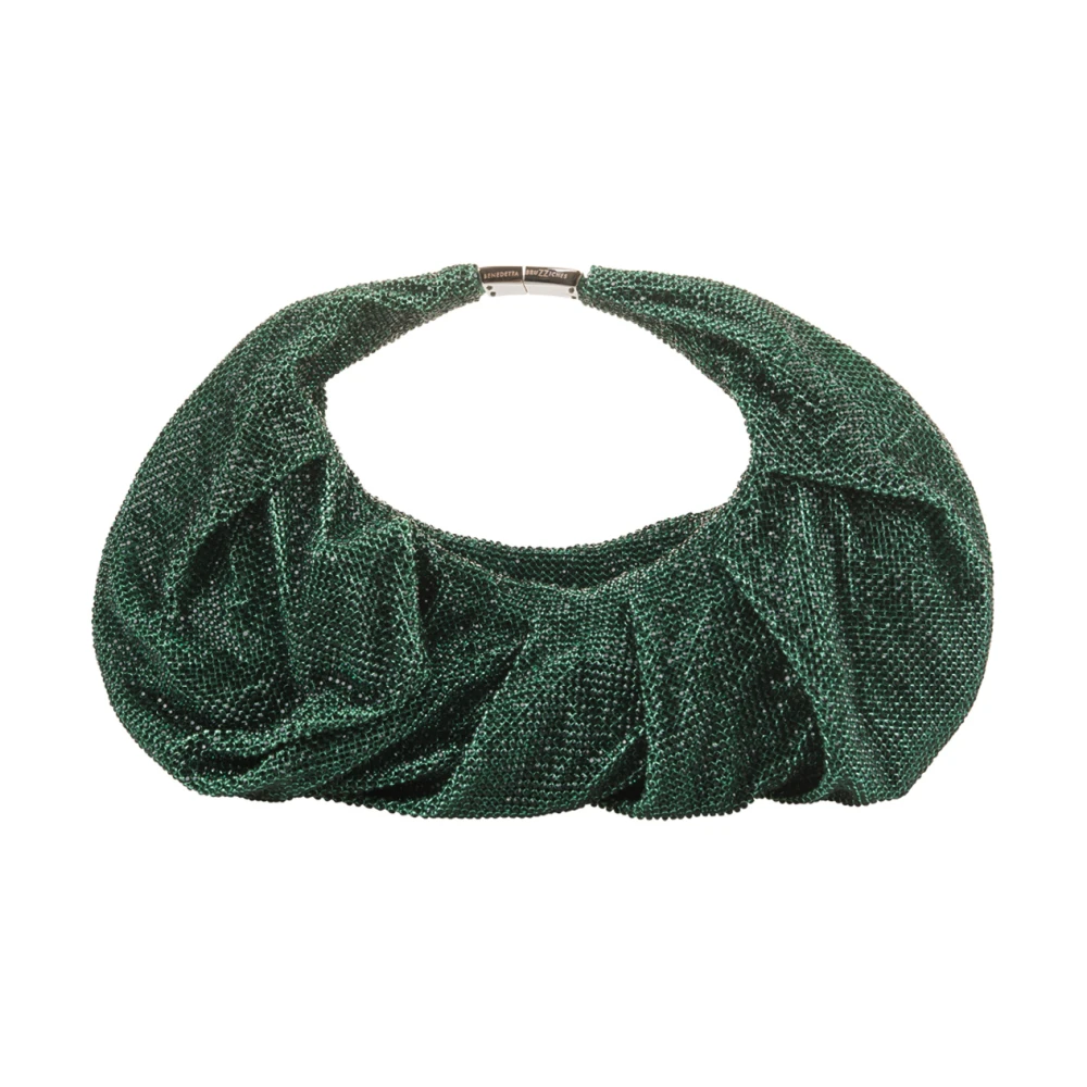 Benedetta Bruzziches Groene Kristal Metalen Mesh Handtas Green Dames