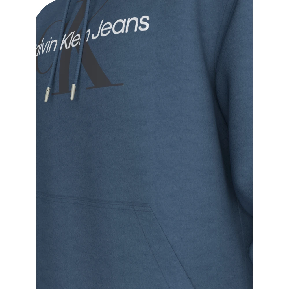 Calvin Klein Blauwe Sweaters Slip On Regular Fit Blue Heren