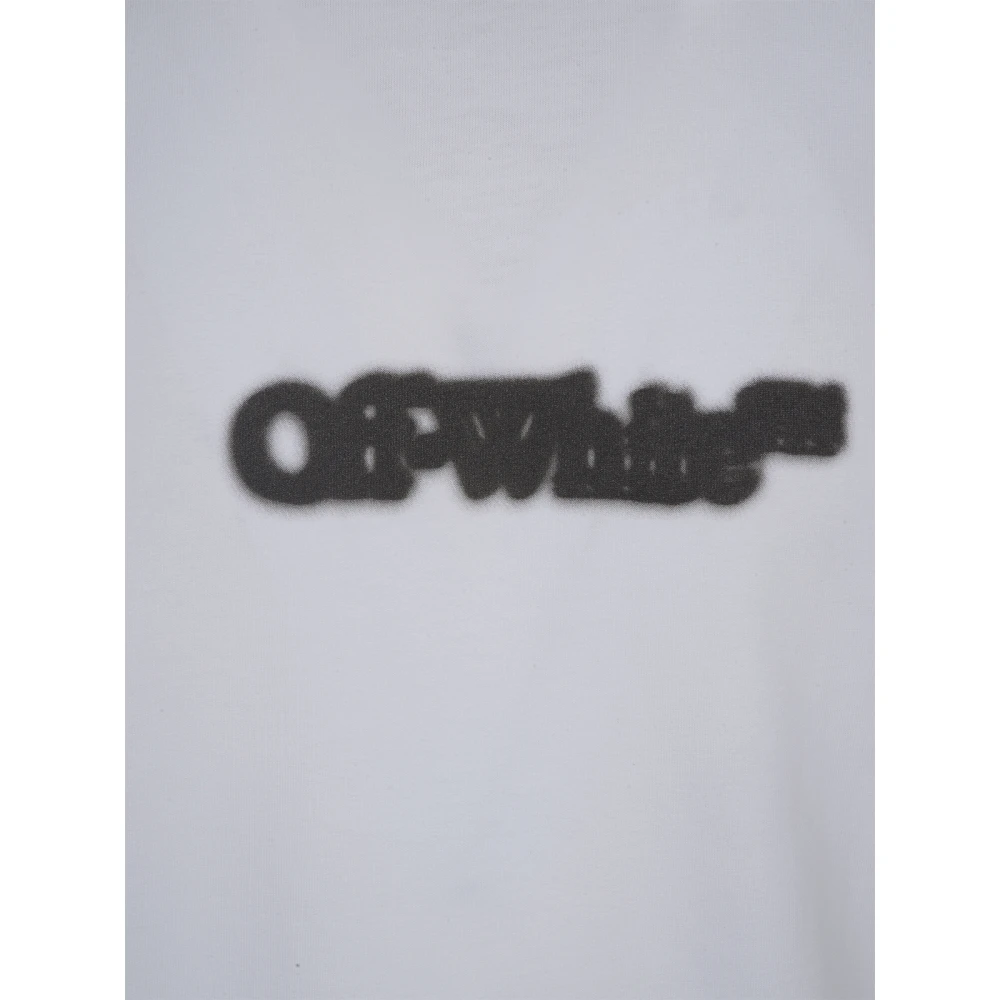 Off White Witte Pijl Slim Tee Shirt White Heren