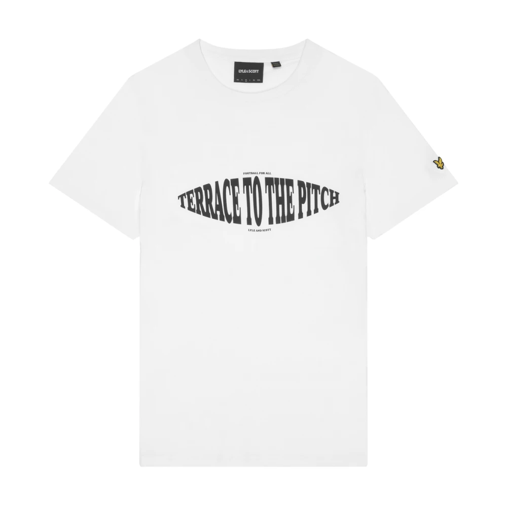 Lyle & Scott SS T-shirts Terrace Grafisch T-shirt White Heren