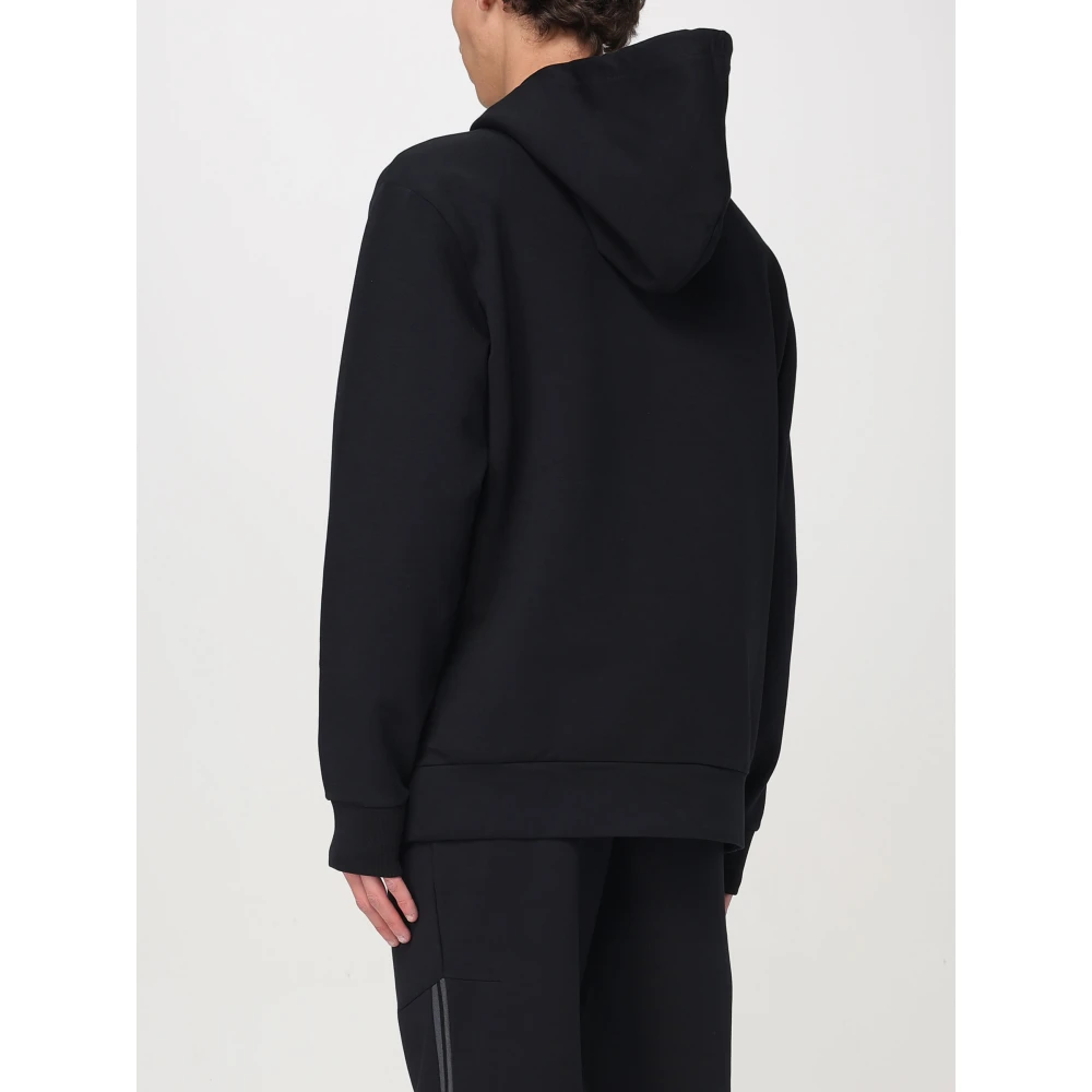 Hugo Boss Zachte Fleece Hoodie voor Gezellig Comfort Black Heren