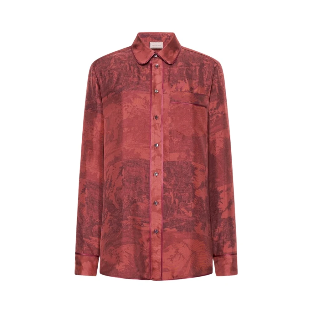 Pierre-Louis Mascia Women's Red Shirts, Xs, Aloegum Longsleeve Shirt