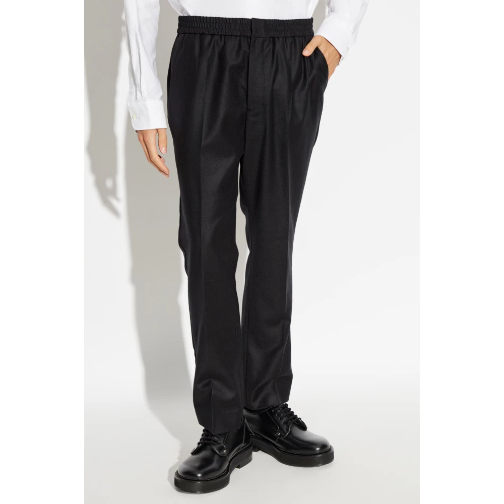 Ami Paris Wollen broek Black Heren