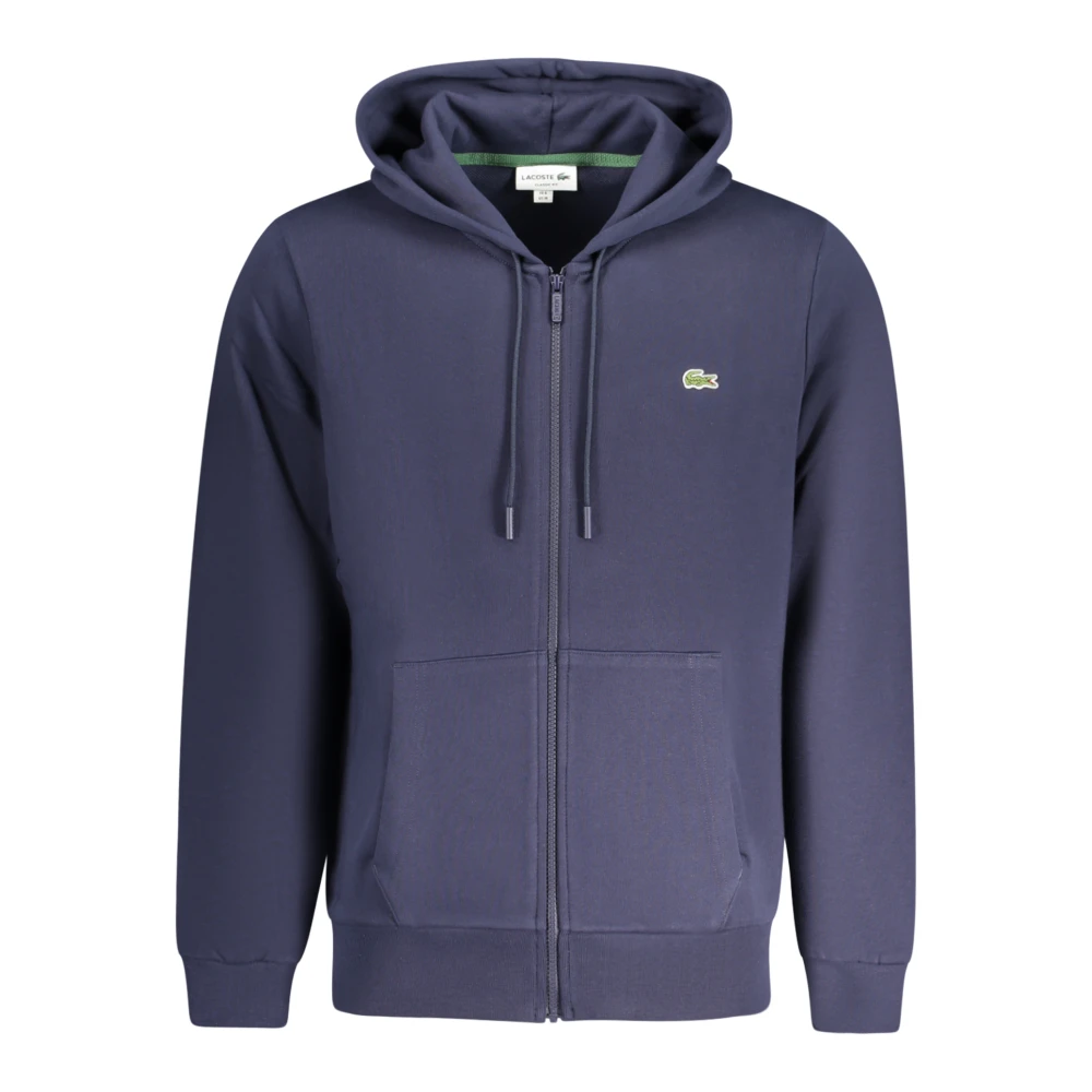 Lacoste Men's Blue Long Sleeve Hooded Sweatshirt