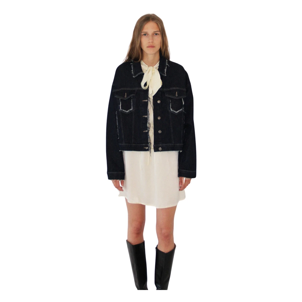 Designers Remix Miles Cut Jacket Blue Dames