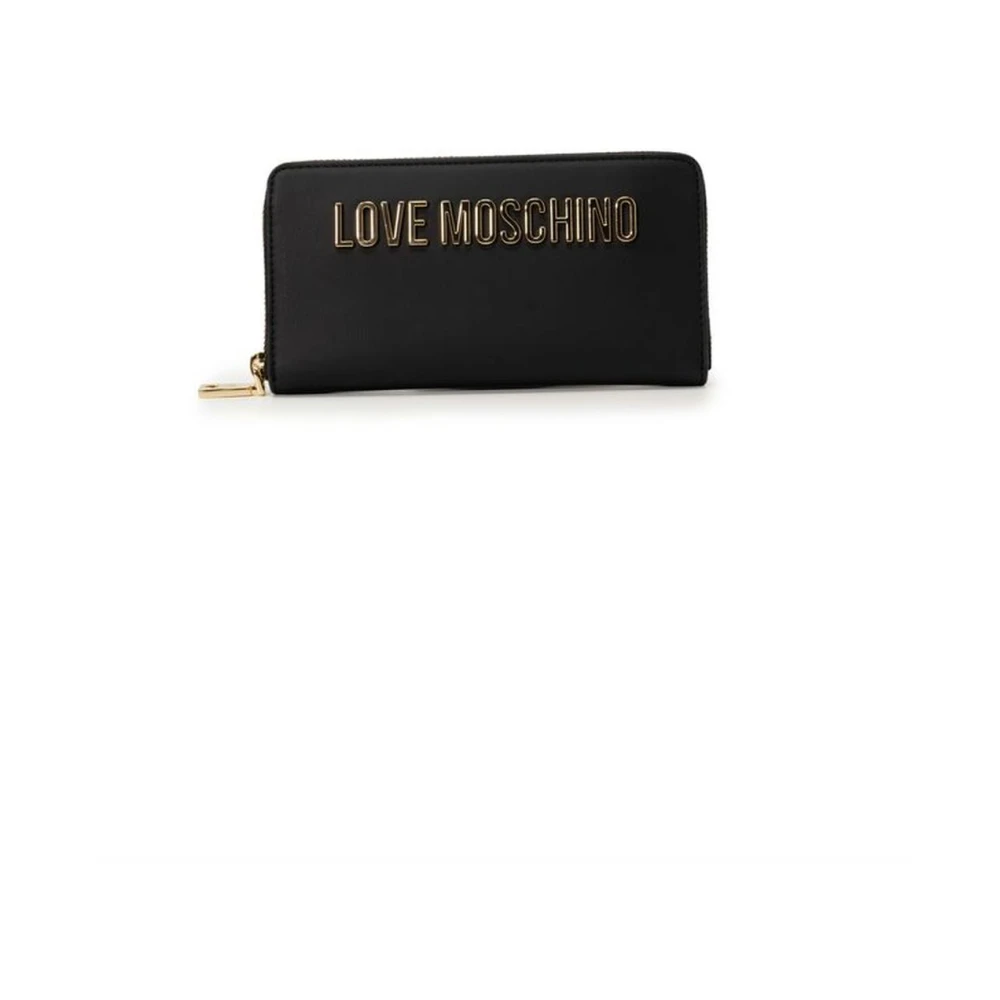 Love Moschino Grote portemonnee met meerdere vakken Black Dames