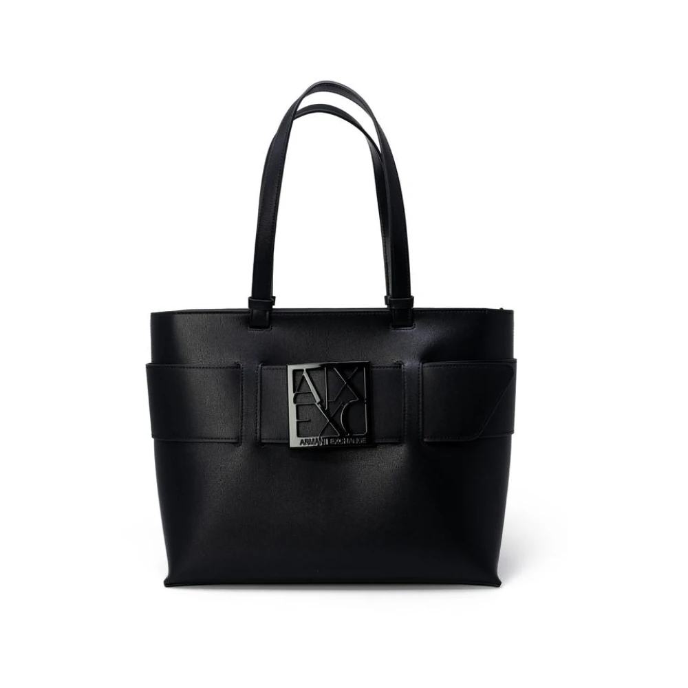 Armani Exchange Zwarte Polyethyleen Dames Handtas Black Dames