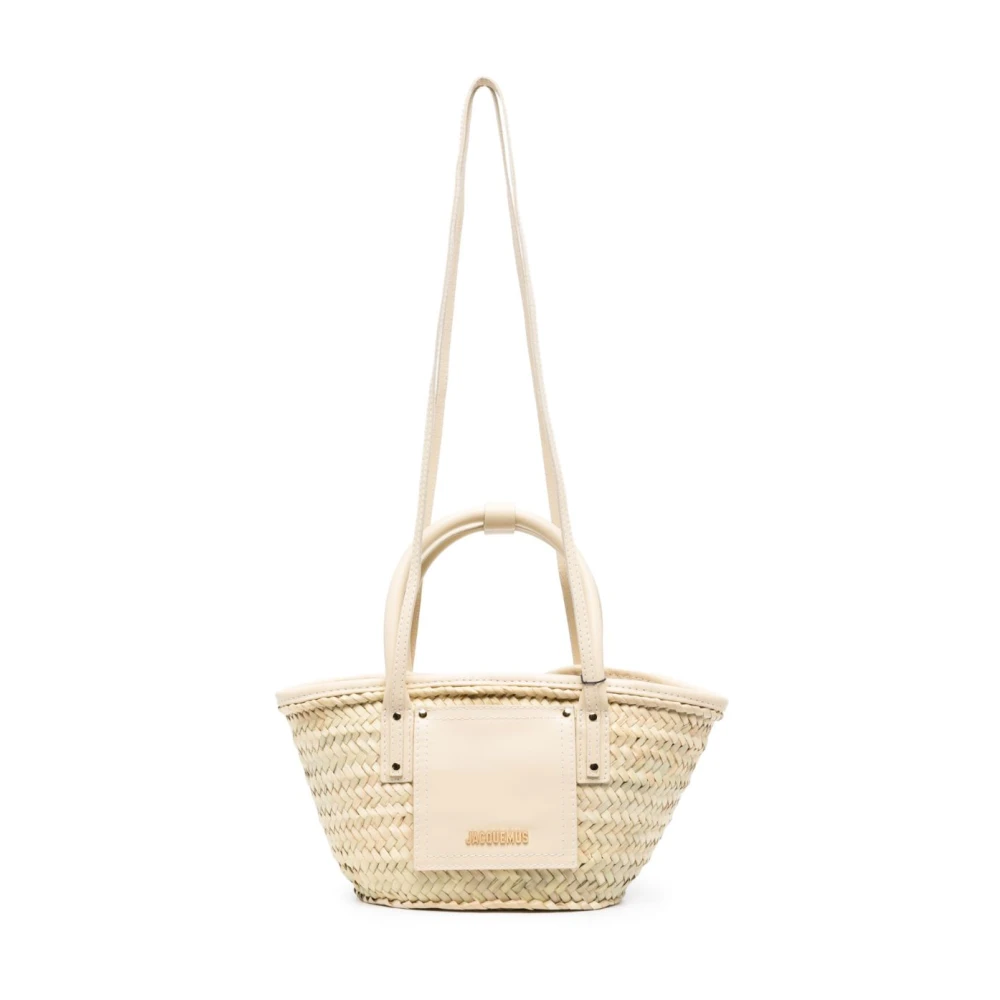 Jacquemus Ivory Vit Läder Tote Väska White, Dam