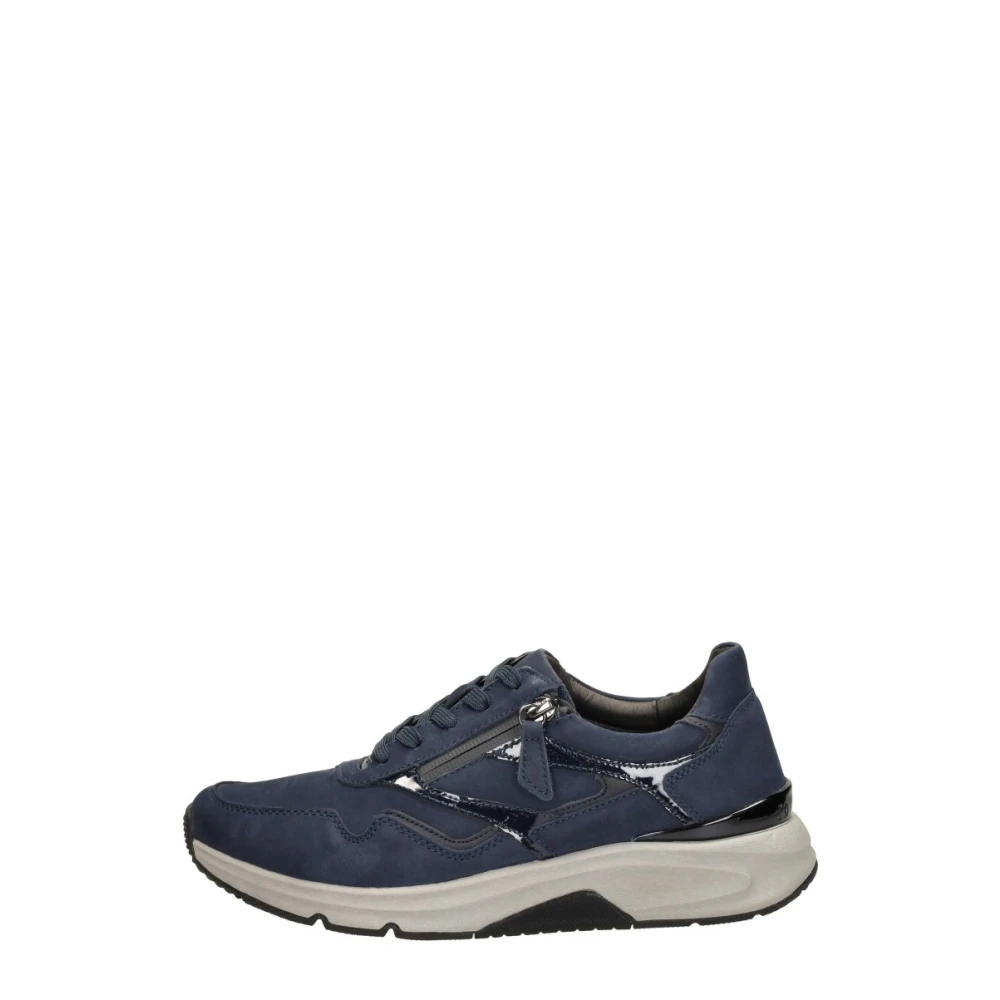Gabor Rollingsoft Veterschoenen Laag Dames Schoenen Blauw