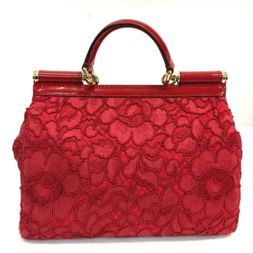 Dolce & Gabbana Pre-owned Leather handbags Red Dames