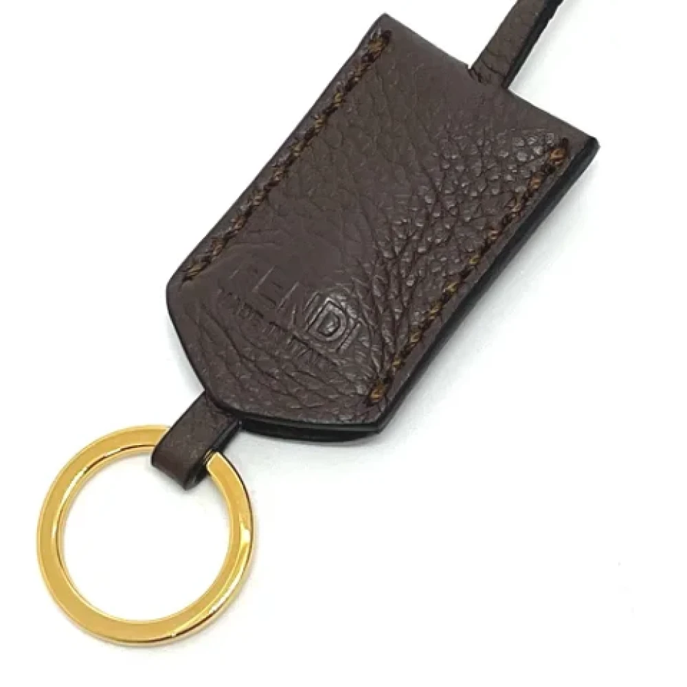 Fendi Vintage Pre-owned Leather fendi-bags Brown Dames