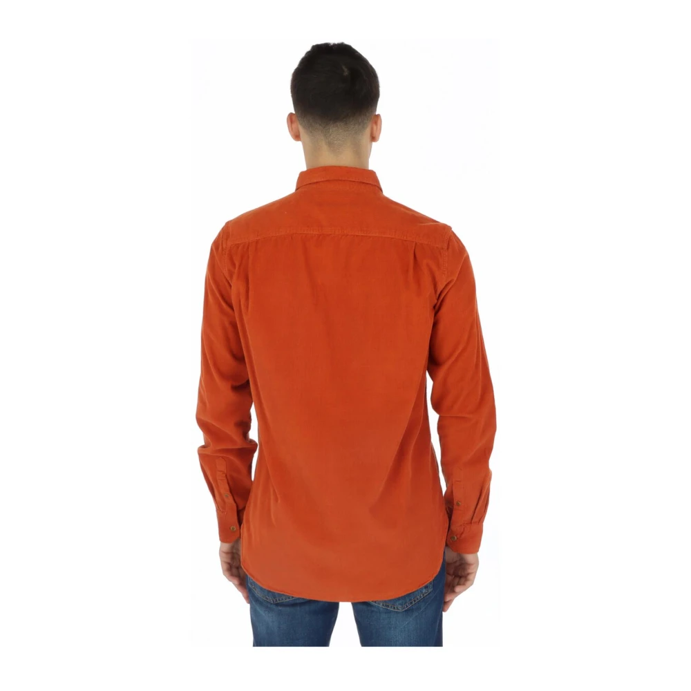 Superdry Casual Shirts Orange Heren