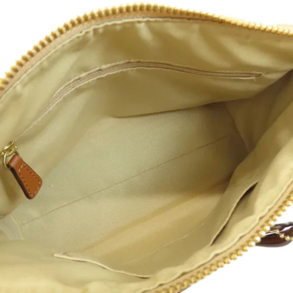 Coach Pre-owned Leather handbags Beige Dames