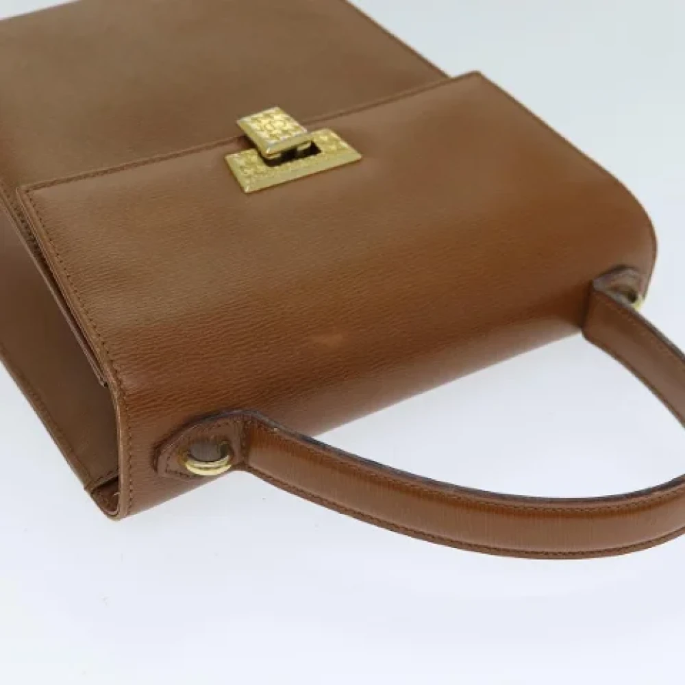 Dior Vintage Pre-owned Leather dior-bags Brown Dames