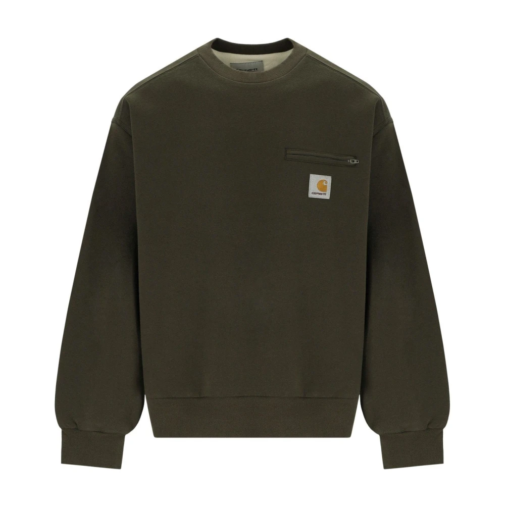 Carhartt Wip Men's Green Sweatshirts, S, Detroit Sweatshirt
