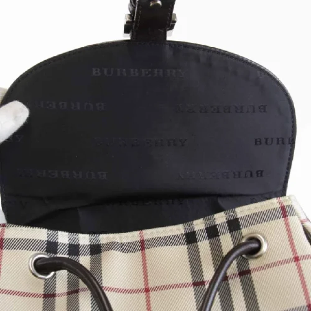Burberry Vintage Pre-owned Canvas backpacks Beige Dames