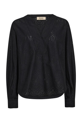 black-lace-blouse-with-puff-sleeves
