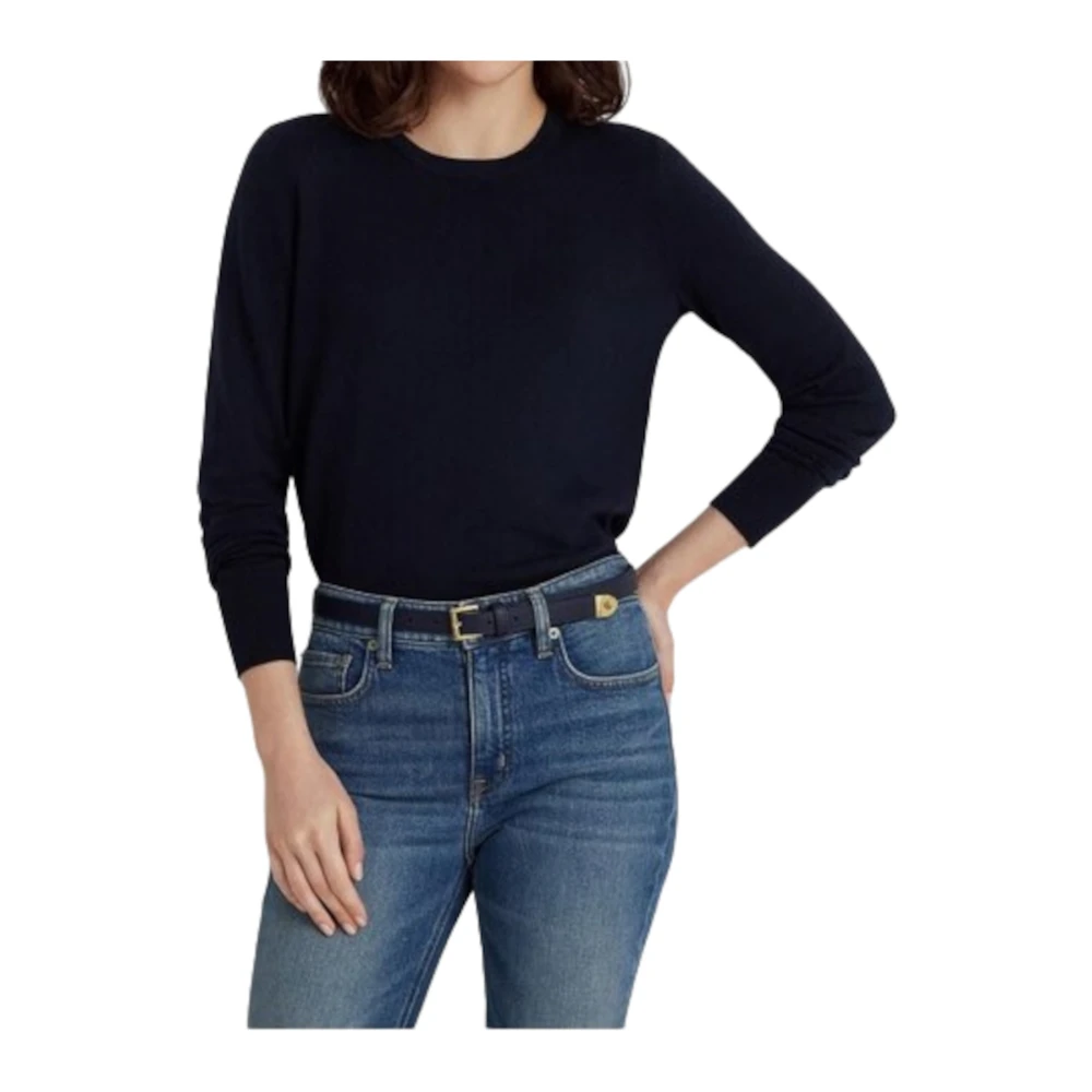 Ralph Lauren Rondgebreide trui Blue Dames