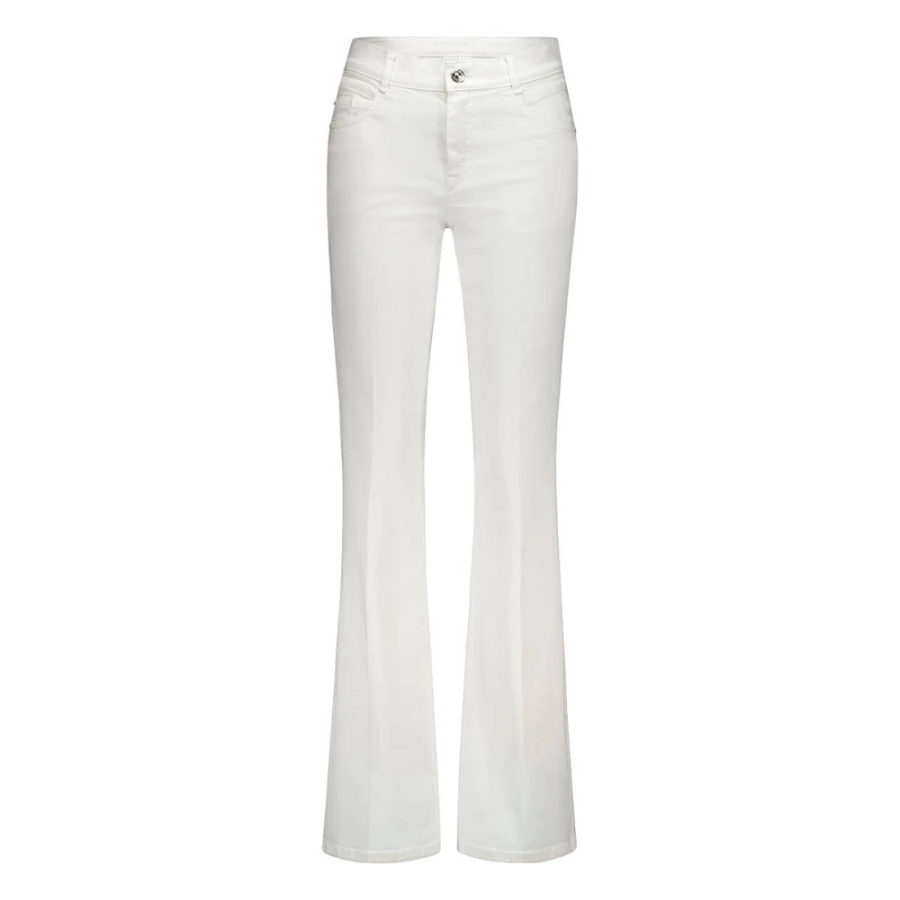 Gardeur Flared Bootcut Jeans White Dames