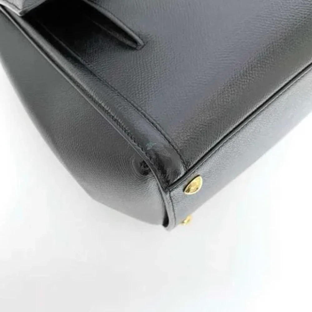 Salvatore Ferragamo Pre-owned Leather handbags Black Dames