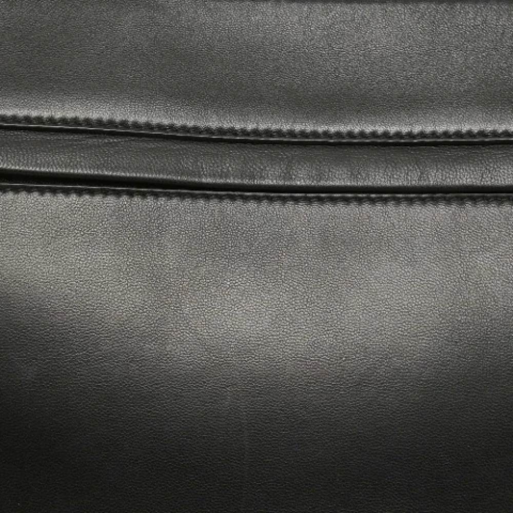 Burberry Vintage Pre-owned Leather shoulder-bags Black Dames