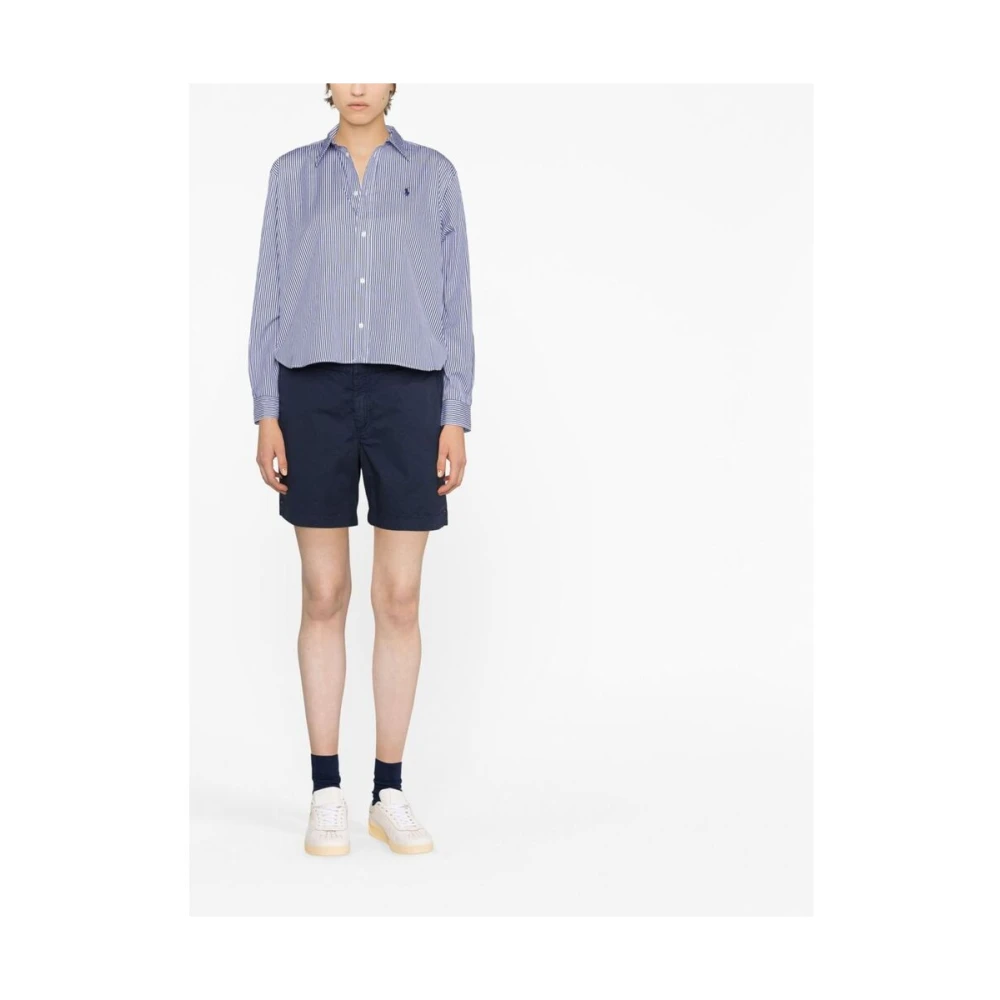 Ralph Lauren Shirt met verticale strepenprint Blue Dames