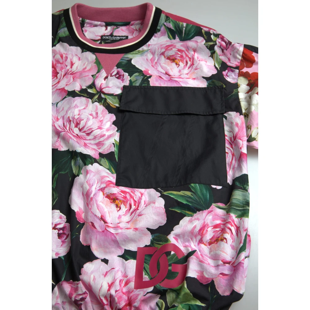 Dolce & Gabbana Bloemrijk Extravagant Sweater Multicolor Heren