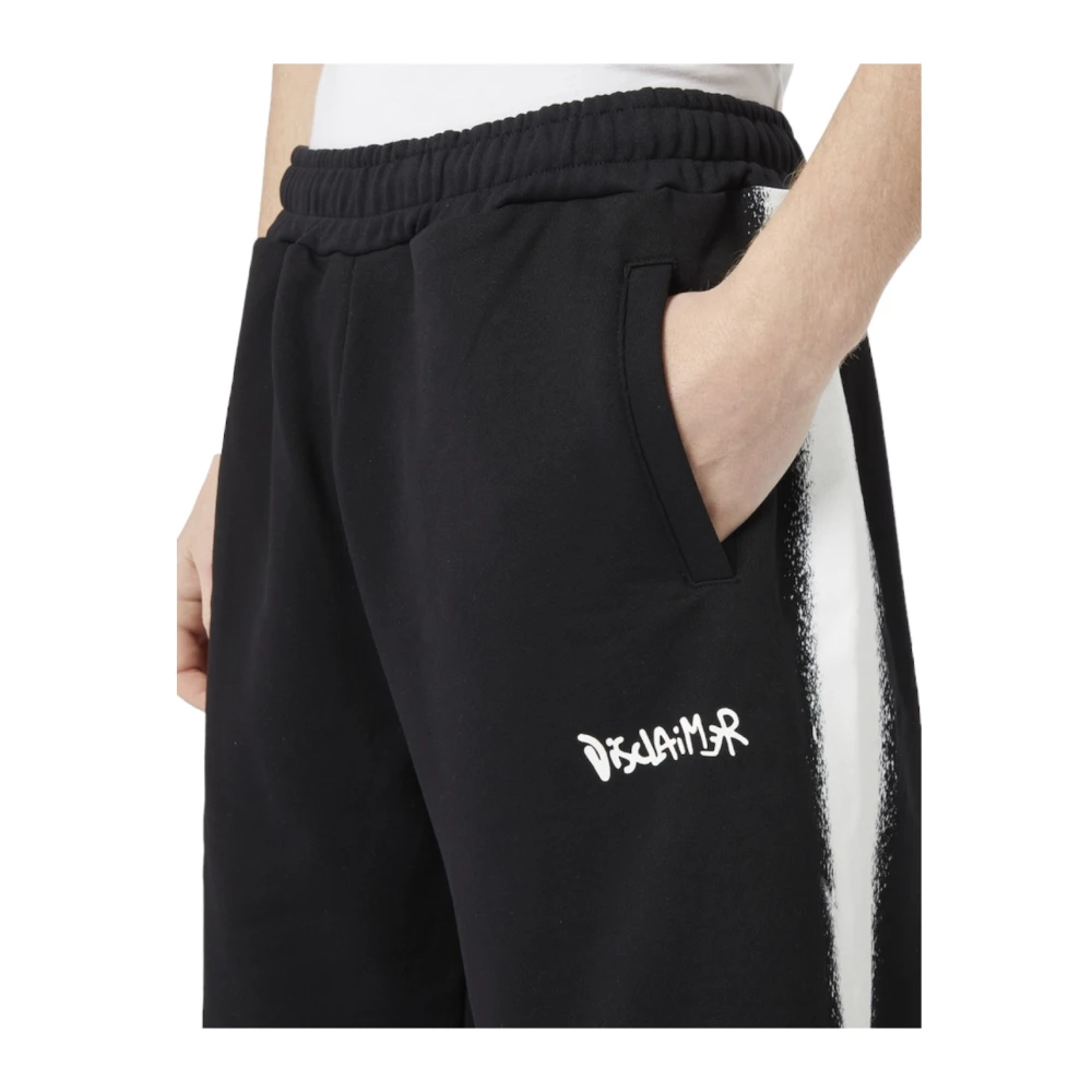 Disclaimer Heren Bermuda Shorts Katoen Stijl 24Eds54211 Black Heren