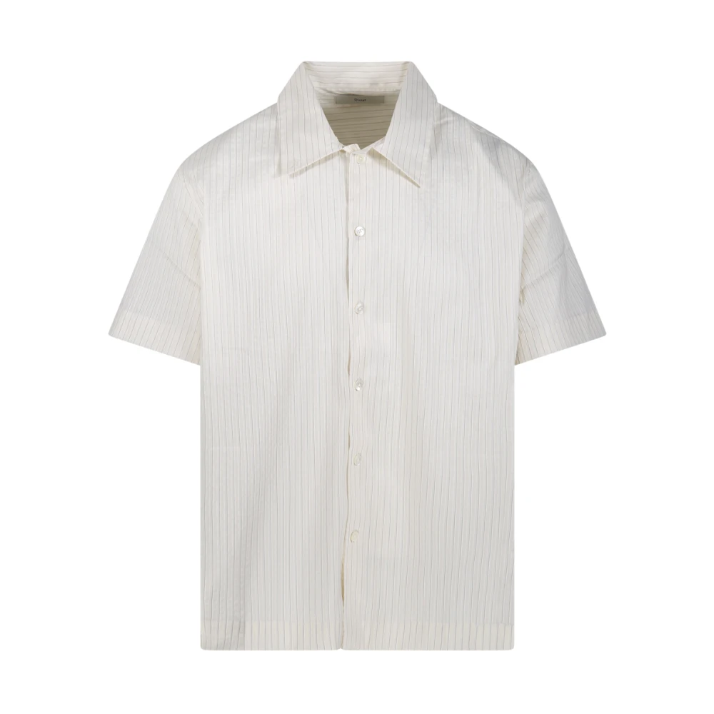 Dunst Crème Gestreept Shirt White Heren