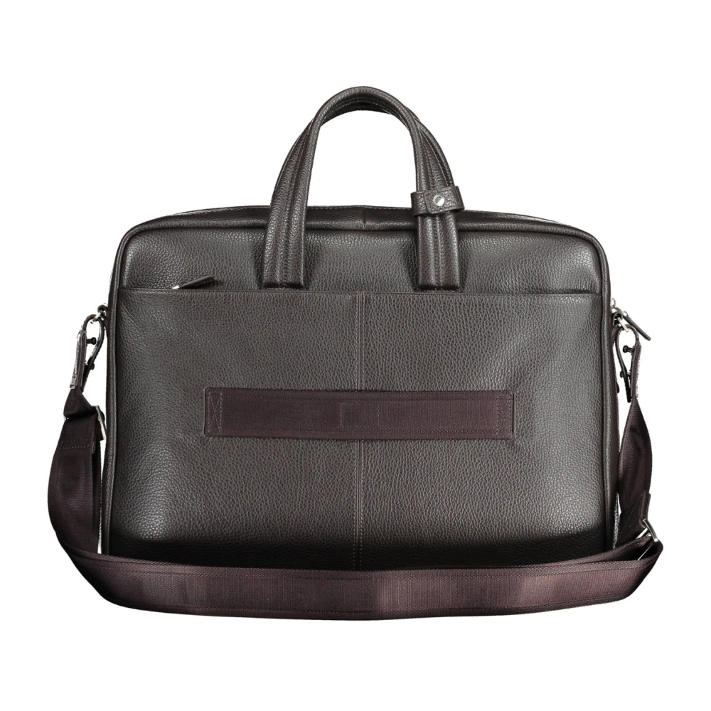 Piquadro Bruine Aktetas met Laptoptas Brown Heren