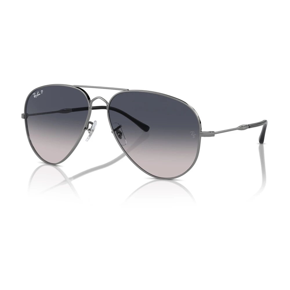 Ray-Ban Old Aviator RB3825, Gunmetal Polarized Sunglasses Blue Polarized lenses, Mojo Glasses - Image 3