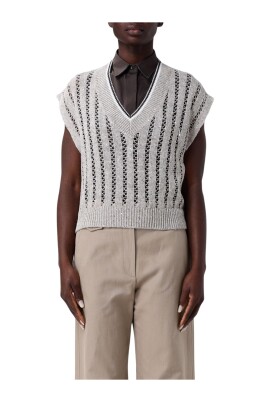 gilet-sans-manches-jaune-tricote
