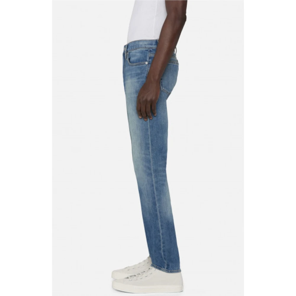 Frame Slim Straight Leg Jeans Blue Heren