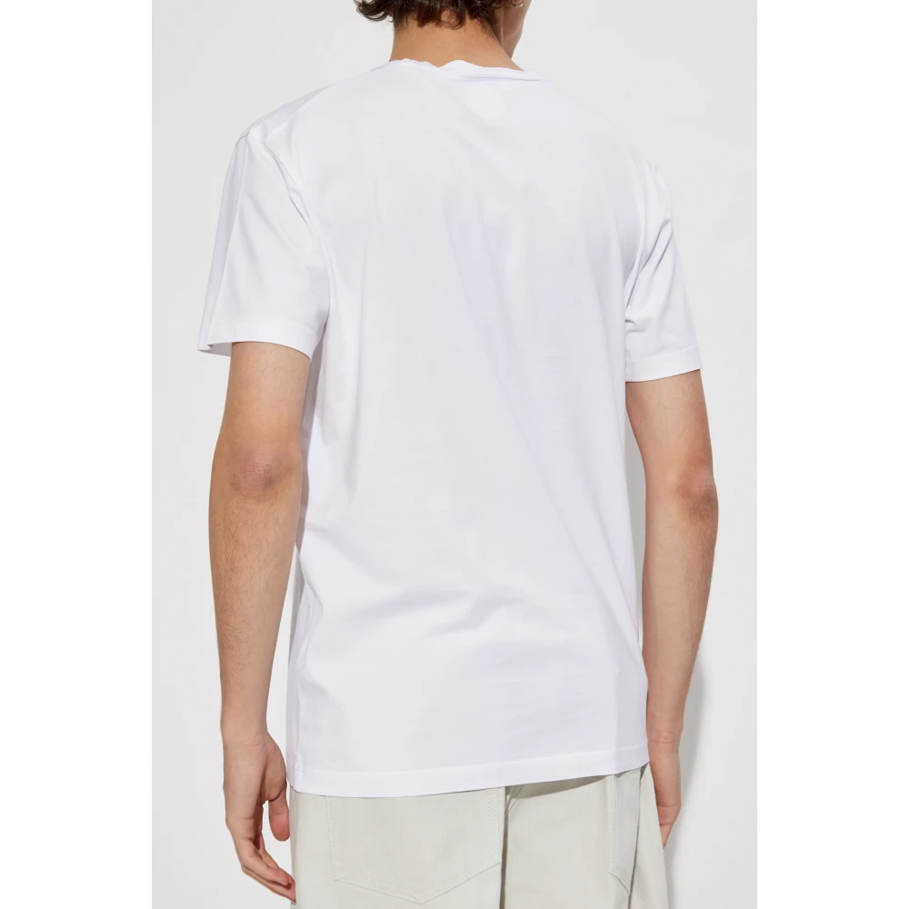 Dsquared2 T-shirt met kleurrijke print White Heren