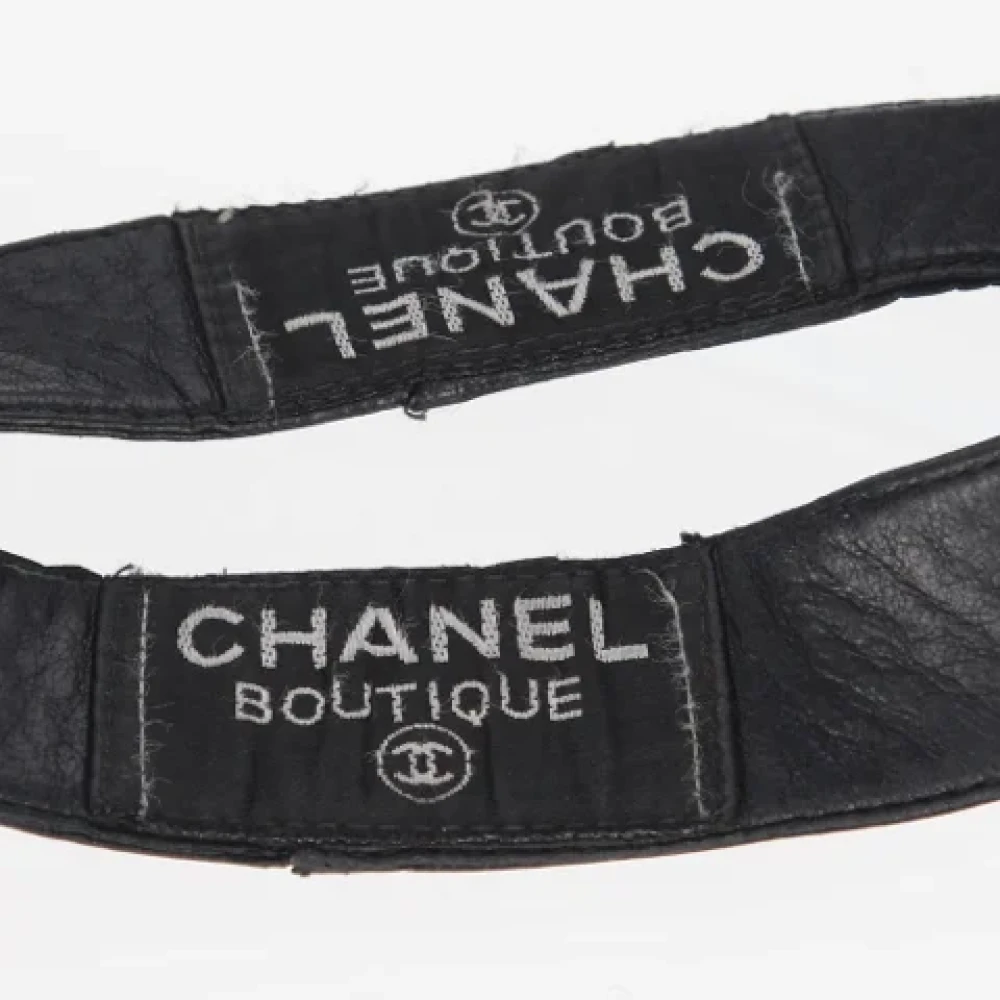 Chanel Vintage Pre-owned Leather chanel-bags Black Dames