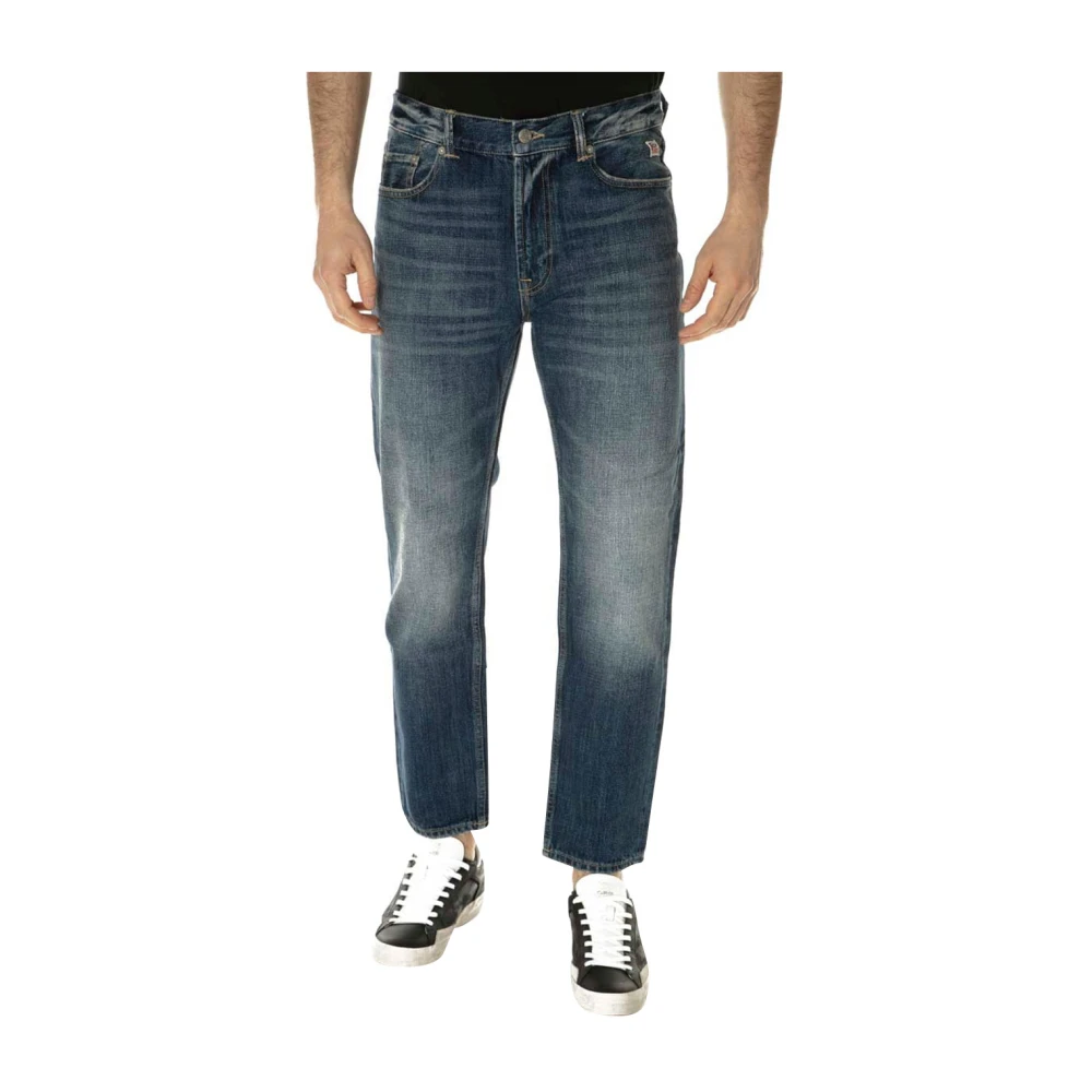 Roy Roger's Denim Mom Jeans 100% Katoen Italië Blue Heren