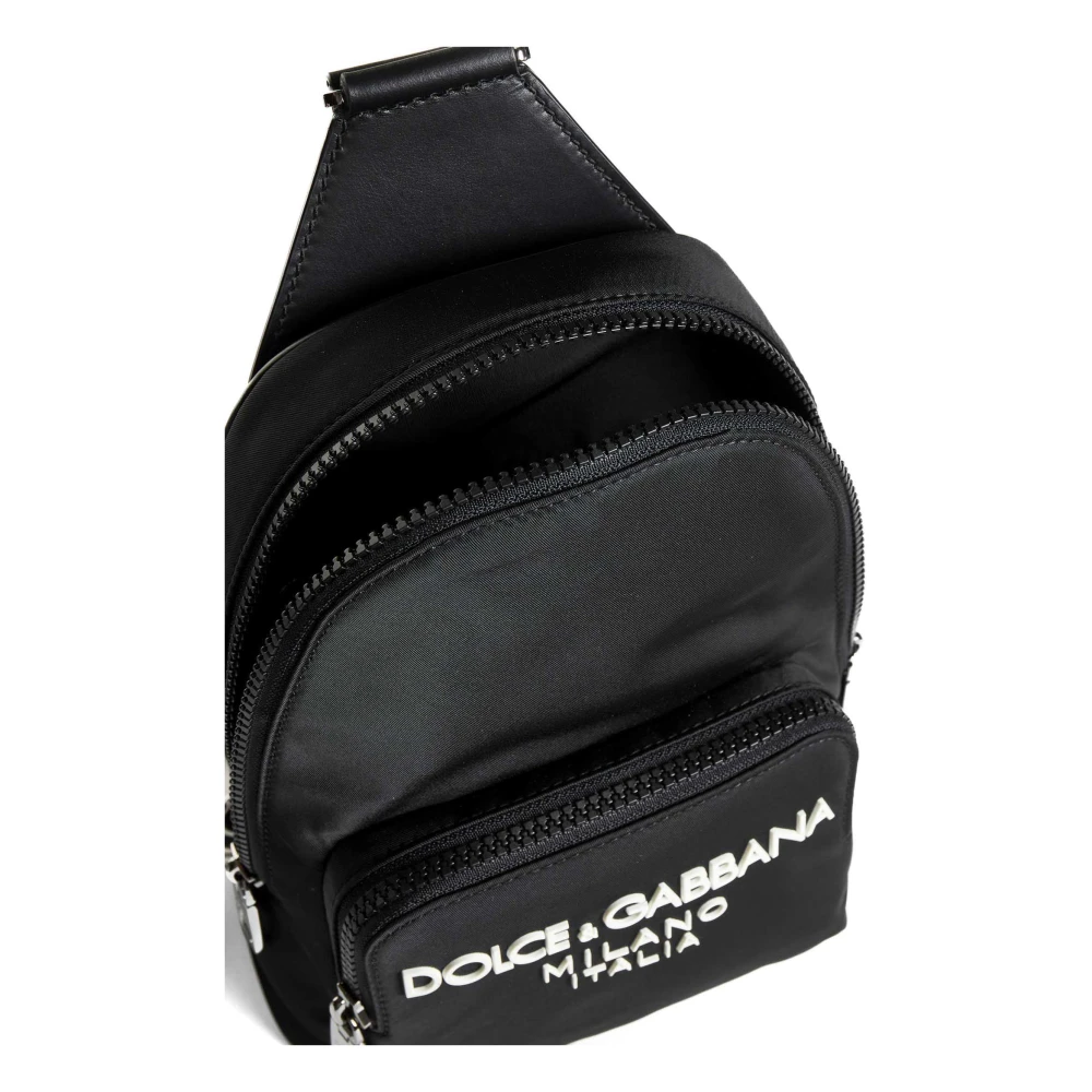 Dolce & Gabbana Zwarte Tassen met Logo Black Heren