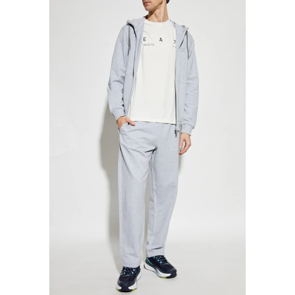 Emporio Armani EA7 Set: sweatshirt en broek uit de collectie Gray Heren