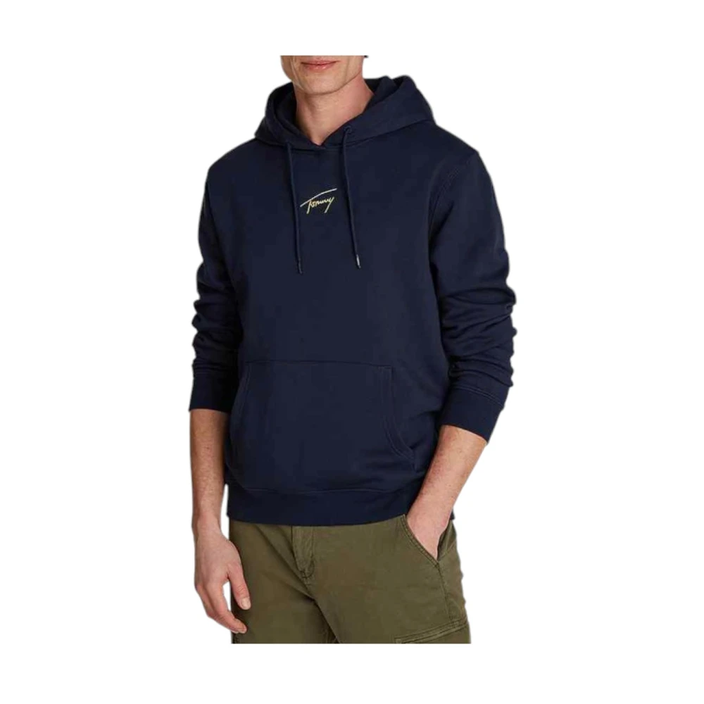 Tommy Jeans Hoodie Blue Heren