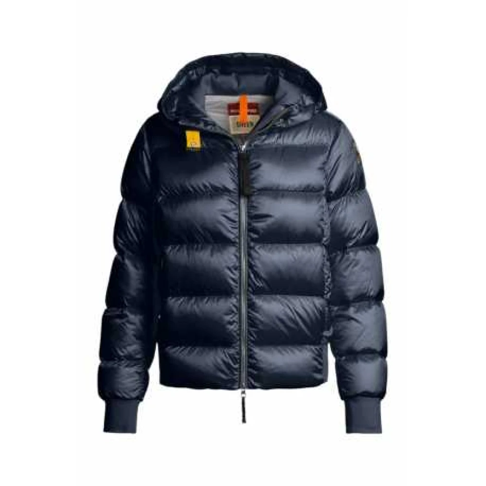 Parajumpers Mariah Short Hooded Jacket In Navy Blue - Female - Down Jackets - Blue - S - Jackets