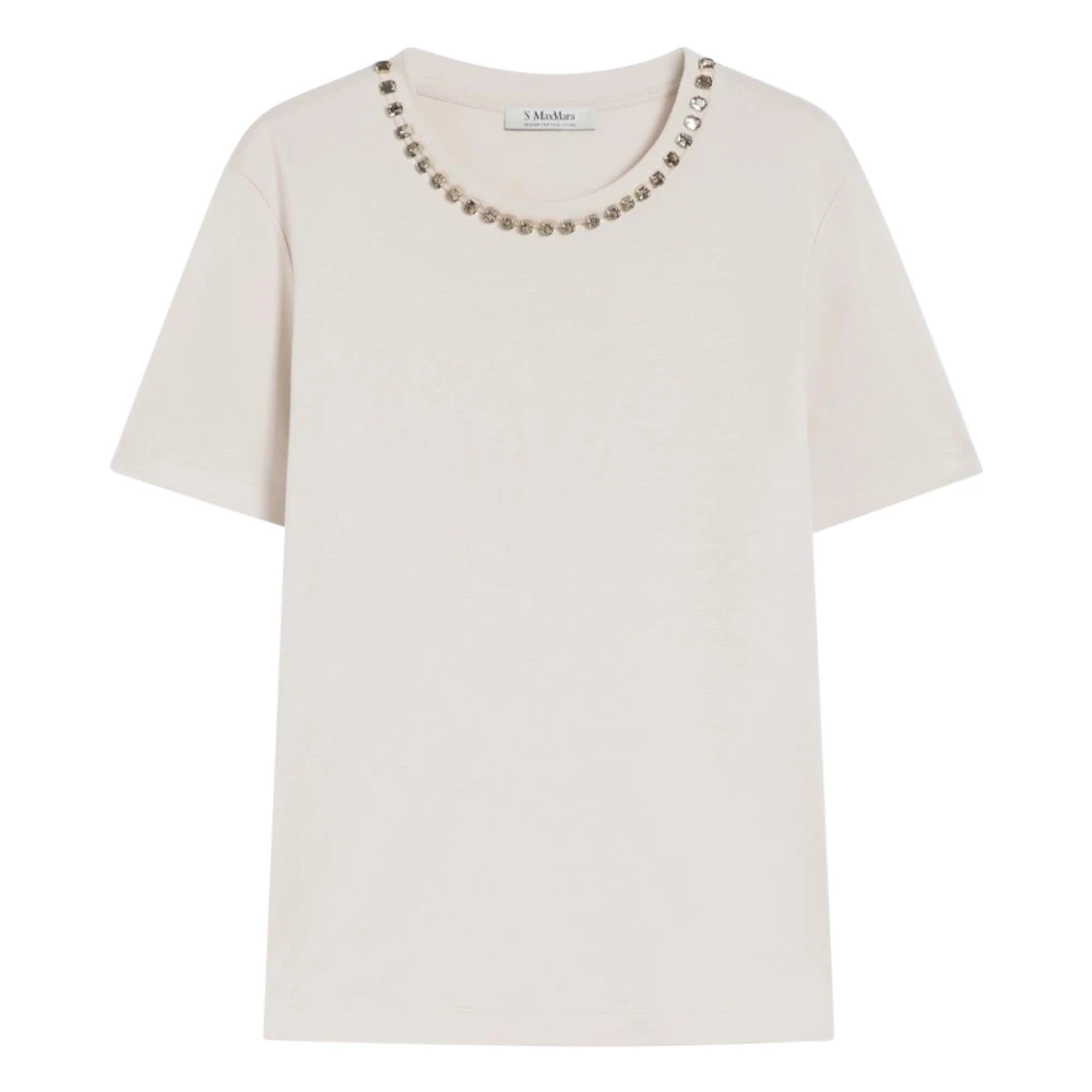 Max Mara Women's Beige T-Shirt - T-Shirts - M - Tops
