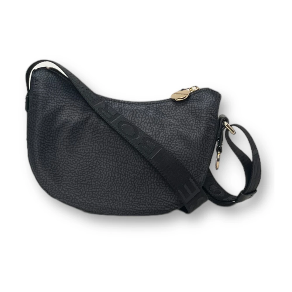 Borbonese Mini Luna Schoudertas Black Dames